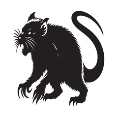Obraz premium Tasmanian Devil Silhouette Vector Art