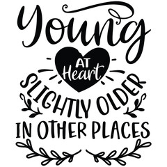 young at heart slightly older in other places