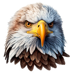Obraz premium Eagle Image, for Stickers, T-Shirt Print, Cap, Mug, Slippers, Mousepad, with Transparent Background PNG
