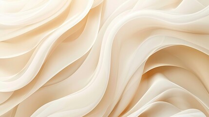 Obraz premium Elegant abstract background with flowing white fabric texture, perfect for wedding invitations or minimalist design projects.
