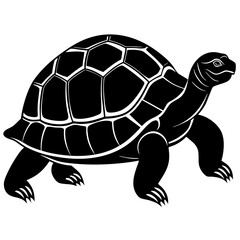 solid-black-outline-galapagos-tortoise-animal-vect 