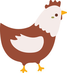 귀여운 수탉 일러스트