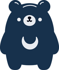 반달 곰 일러스트