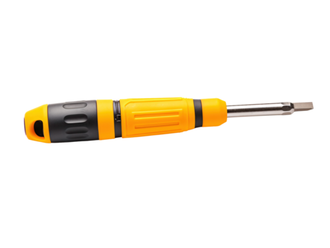 a yellow and black screwdriver
