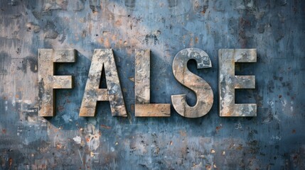 Concrete Fake and Misinformation concept art poster.