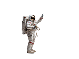 a person in a space suit