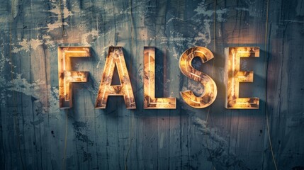 Diffused Lighting Fake and Misinformation concept art poster.