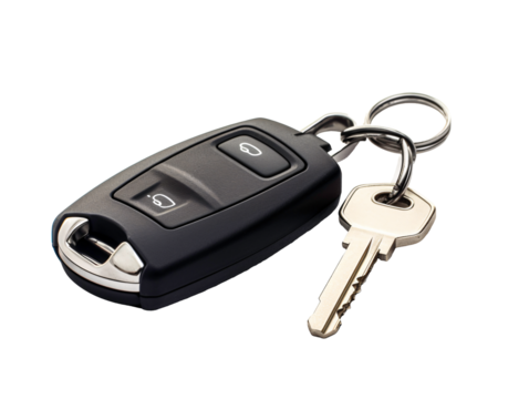 a car key with a remote control