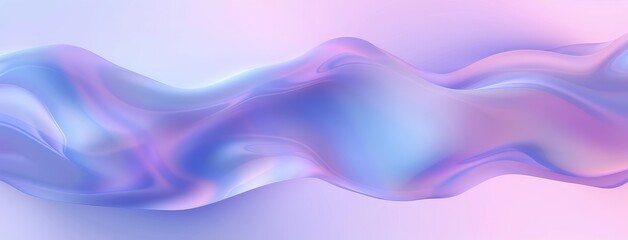 Fototapeta premium Fluid Gradient Waves on Soft Pastel Background