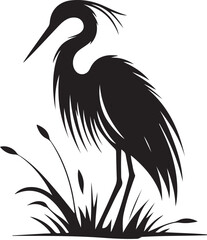 Beautiful heron bird vector design