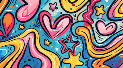 Naklejka premium children's color background