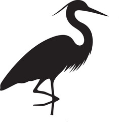 Beautiful heron bird vector design