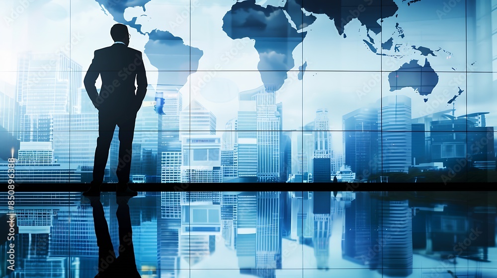 Aufkleber business person master global marketing and finance with insights navigate the complexities of globa