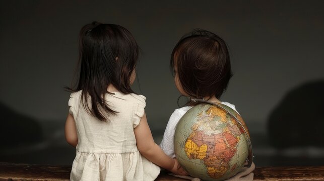 kids exploring tide pools background - Powered by Adobe