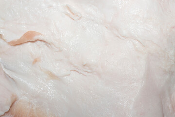 Fresh lard.Bacon pork background.Lard homemade top view.Pork fat.