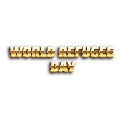 3D World refugee day poster