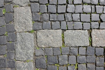 Altes Pflaster mit Muster