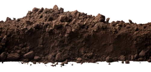 PNG A section of Soil soil white background chocolate.