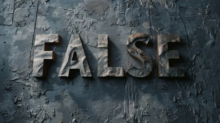 Slate Stone Fake and Misinformation concept art poster.