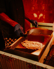 chef cooking corn mexican food