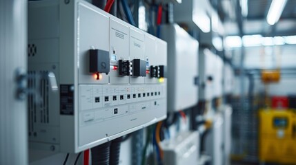 A grey box with a white label on it