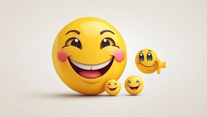 Fototapeta premium Feeling happy emoji happy emoji feeling good emoji lol emoji.