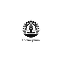 Obraz premium A Yoga Logo Design 