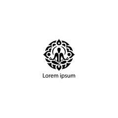 Fototapeta premium A Yoga Logo Design 