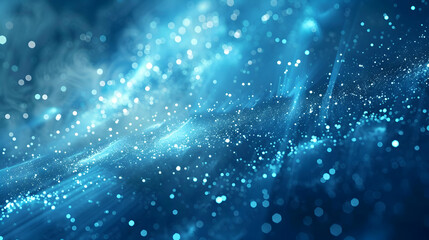 Obraz premium abstract background of glittering sky blue particles animation