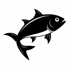 fish silhouette vector illustration