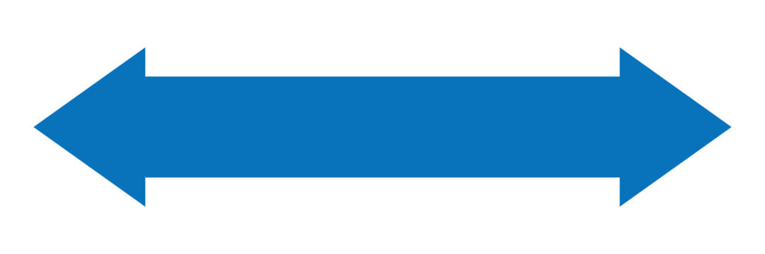 recommend clip art: Blue double headed arrow on white background illustration direction navigation symbol side ways. Vector illustration. Eps file 186.