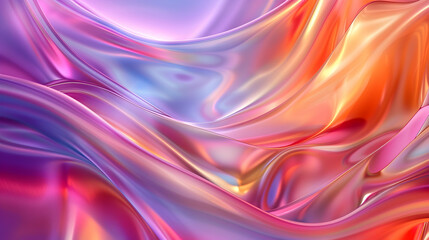 Naklejka premium Different smooth shapes and satin surface with soft multicolor, abstract background