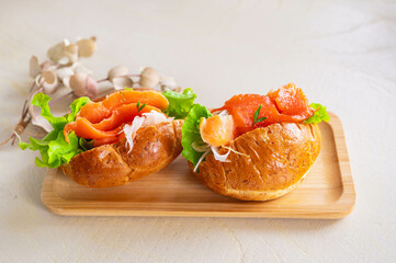 スモークサーモンサンド