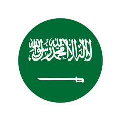 Round Saudi Arabia flag icon © ValGraphic