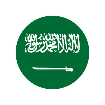 Round Saudi Arabia flag icon