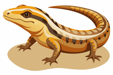 Arabian sand skink vector illustration