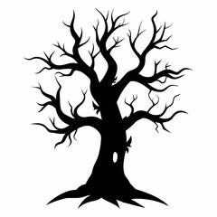 silhouette of a tree