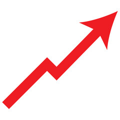 Simple black arrow up symbol isolated on white, upload icon