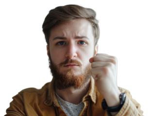 PNG Man Committed face influencer human photo head.