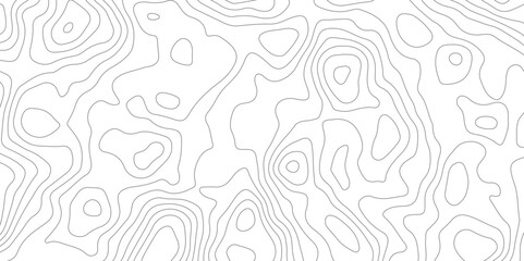 Abstract gray topography contour map backround design. geometric black curve lines texture