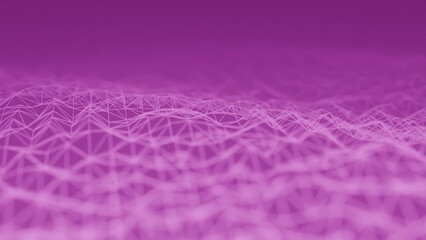 3d wireframe made in blender