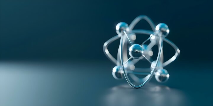 Metallic atom core shown in textbook diagrams with structured radiance. Concept Atomic Structure, Textbook Diagrams, Metallic Atom, Core, Radiance