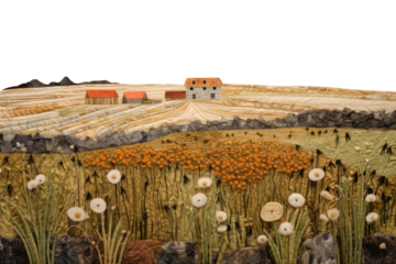 PNG Minimal farm animals landscape outdoors painting.