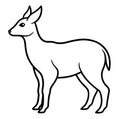 silhouette of a deer