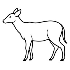 silhouette of a animal vector illustration