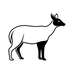 silhouette of a animal vector illustration