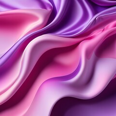 Obraz premium 3D Flow Purple and Pink Gradient Silk Fabric Background