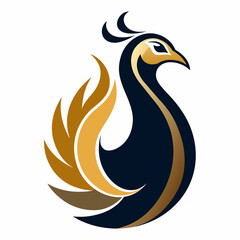 illustration of a peacock