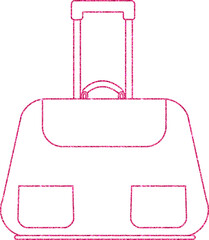  Travel bag pink design advertising banner.