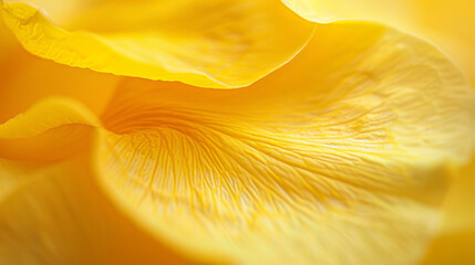 A close up of a yellow flower petal with a lot of detail